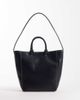 ASOS DESIGN ASOS DESIGN tote with double handles and contrast stitching in black - 1