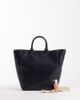 ASOS DESIGN ASOS DESIGN tote with double handles and contrast stitching in black - 2