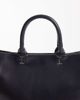 ASOS DESIGN ASOS DESIGN tote with double handles and contrast stitching in black - 3