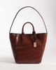 ASOS DESIGN ASOS DESIGN tote with double handles in tan croc-Brown - 1