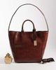 ASOS DESIGN ASOS DESIGN tote with double handles in tan croc-Brown - 2