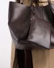 ASOS DESIGN ASOS DESIGN tote with panel detailing in chocolate-Brown - 3