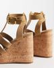 ASOS DESIGN ASOS DESIGN Tova caged t bar wedges in sand-Neutral - 2