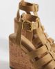 ASOS DESIGN ASOS DESIGN Tova caged t bar wedges in sand-Neutral - 4
