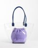 ASOS DESIGN ASOS DESIGN transparent tote bag with lilac inner pouch-Purple - 1