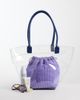 ASOS DESIGN ASOS DESIGN transparent tote bag with lilac inner pouch-Purple - 2