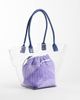 ASOS DESIGN ASOS DESIGN transparent tote bag with lilac inner pouch-Purple - 4