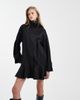 ASOS DESIGN ASOS DESIGN trench coat detailing mini dress in black - 4
