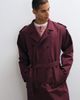 ASOS DESIGN ASOS DESIGN trench coat in burgundy-Red - 2