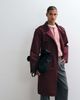 ASOS DESIGN ASOS DESIGN trench coat in burgundy-Red - 3