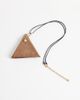 ASOS DESIGN ASOS DESIGN triangle charm pouch in tan-Brown - 1