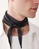 ASOS DESIGN ASOS DESIGN triangle satin neck scarf in black-Brown - 2