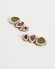 ASOS DESIGN ASOS DESIGN triple drop earrings with dark multi-colored resins - 3