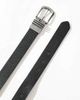 ASOS DESIGN ASOS DESIGN triple metal keeper belt in pebble black faux leather - 2