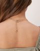 ASOS DESIGN ASOS DESIGN triple multi-row necklace with circular pendant detail in gold tone - 3
