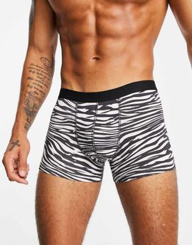 ASOS DESIGN ASOS DESIGN trunks with zebra print-Multi
