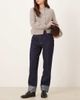 ASOS DESIGN ASOS DESIGN turn-up dad jeans with distressed cuff in indigo-Blue - 1