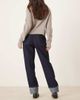 ASOS DESIGN ASOS DESIGN turn-up dad jeans with distressed cuff in indigo-Blue - 3