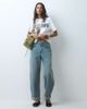 ASOS DESIGN ASOS DESIGN turn up barrel jeans in vintage wash-Blue - 1
