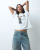 ASOS DESIGN ASOS DESIGN turn up barrel jeans in vintage wash-Blue - 2