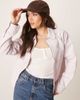 ASOS DESIGN ASOS DESIGN twill top collar jacket in pastel pink-No color - 1