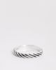 ASOS DESIGN ASOS DESIGN twisted band ring in burnished silver tone - 1
