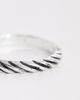 ASOS DESIGN ASOS DESIGN twisted band ring in burnished silver tone - 2
