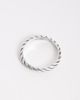 ASOS DESIGN ASOS DESIGN twisted band ring in burnished silver tone - 3