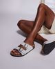 ASOS DESIGN ASOS DESIGN two strap sandals in gray with cork sole - 1