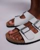 ASOS DESIGN ASOS DESIGN two strap sandals in gray with cork sole - 3