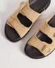 ASOS DESIGN ASOS DESIGN two strap sandals in natural raffia-Neutral - 1