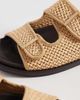 ASOS DESIGN ASOS DESIGN two strap sandals in natural raffia-Neutral - 3