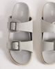 ASOS DESIGN ASOS DESIGN two strap sandals with buckles in gray - 1