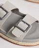 ASOS DESIGN ASOS DESIGN two strap sandals with buckles in gray - 3