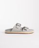 ASOS DESIGN ASOS DESIGN two strap sandals with buckles in gray - 4