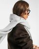 ASOS DESIGN ASOS DESIGN two tone supersoft scarf with tassels in ice gray - 2