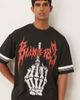ASOS DESIGN ASOS DESIGN Unisex oversized athletic t-shirt with Blink-182 print in black - 4