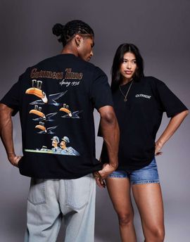 ASOS DESIGN ASOS DESIGN unisex oversized t-shirt with Guinness prints in black