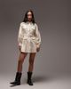 ASOS DESIGN ASOS DESIGN utility mini shirt dress with belt in cream-White - 2