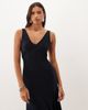ASOS DESIGN ASOS DESIGN v-neck handkerchief hem midi dress in navy - 3