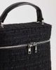 ASOS DESIGN ASOS DESIGN vanity box bag with detachable cross-body strap in black boucle - 3