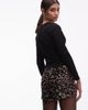 ASOS DESIGN ASOS DESIGN velvet allover sequin mini short in bronze-Brown - 3
