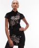 ASOS DESIGN ASOS DESIGN velvet embroidered mini skirt with drip bead detail in black - part of a set - 1