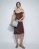 ASOS DESIGN ASOS DESIGN velvet touch oversized frame clutch bag in blue - 2
