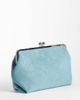 ASOS DESIGN ASOS DESIGN velvet touch oversized frame clutch bag in blue - 4