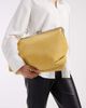 ASOS DESIGN ASOS DESIGN velvet touch oversized frame clutch purse in buttermilk-Yellow - 1
