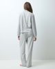 ASOS DESIGN ASOS DESIGN Viscose super soft long sleeve shirt & trouser pyjama set in gray heather - 3