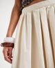 ASOS DESIGN ASOS DESIGN volume detail midi skirt in stone-White - 2