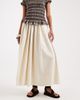 ASOS DESIGN ASOS DESIGN volume detail midi skirt in stone-White - 3