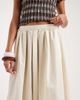 ASOS DESIGN ASOS DESIGN volume detail midi skirt in stone-White - 4